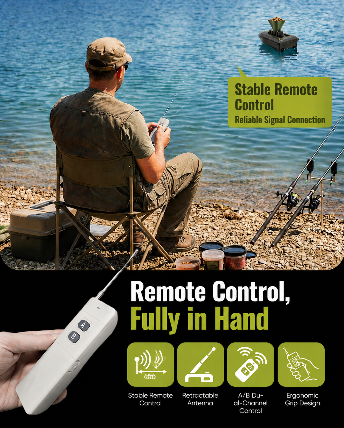 360° Rotating Bait Dispenser & - огляд і ціна Fishing Gps