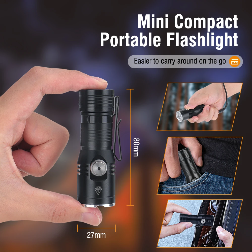 BORUiT ET15 EDC Flashlight Ult - огляд і ціна Fish Finder Battery