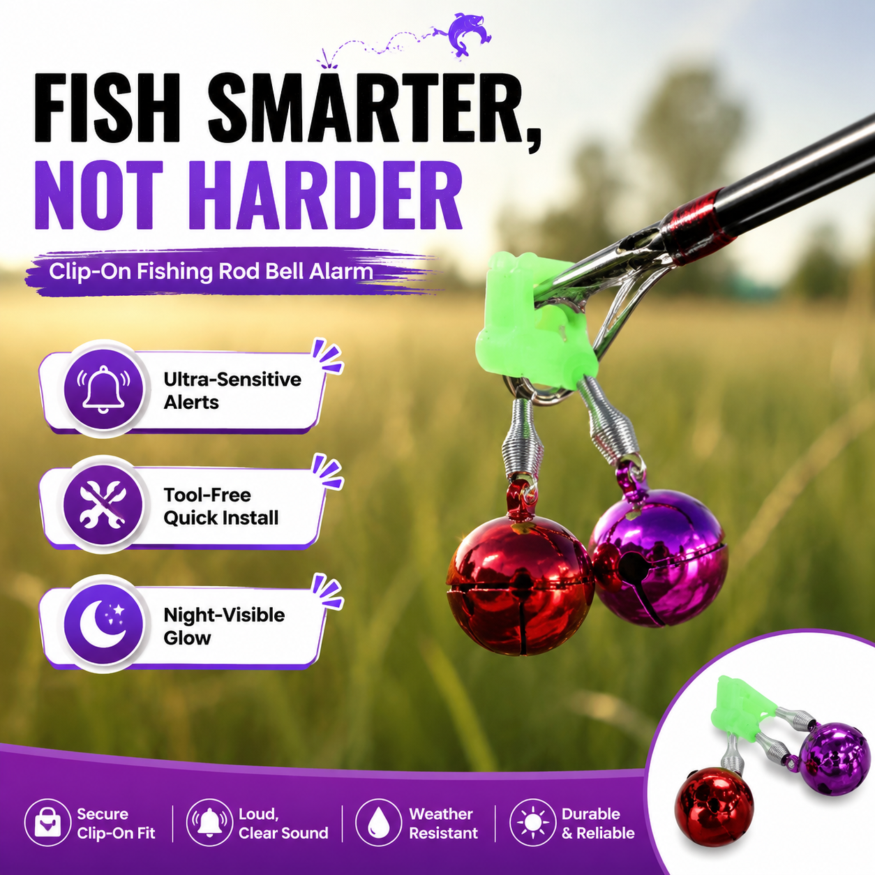Fishing Bite Alarm Bell Metal  - огляд і ціна Bite Alarm