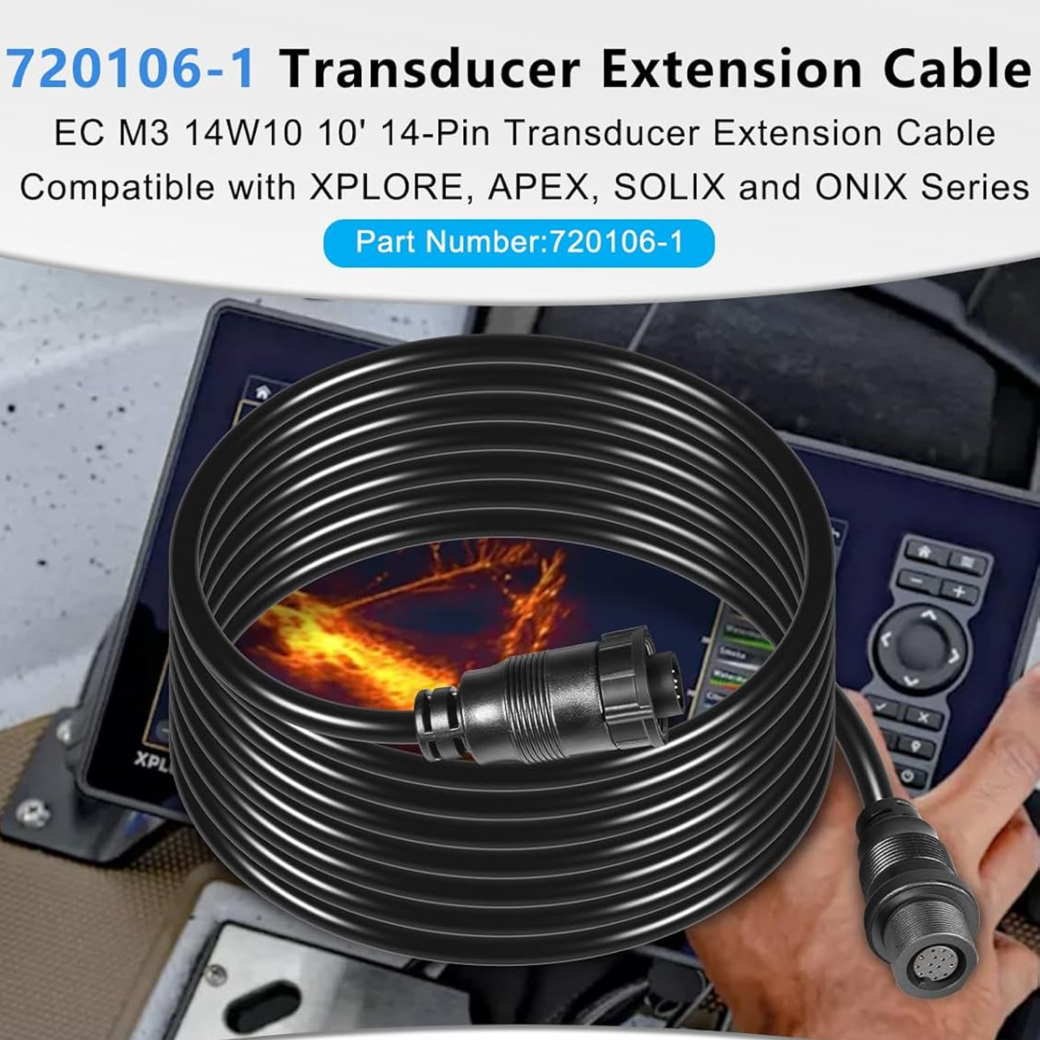 Transducer Extension Cable 10F - огляд і ціна Fish Finder Cable