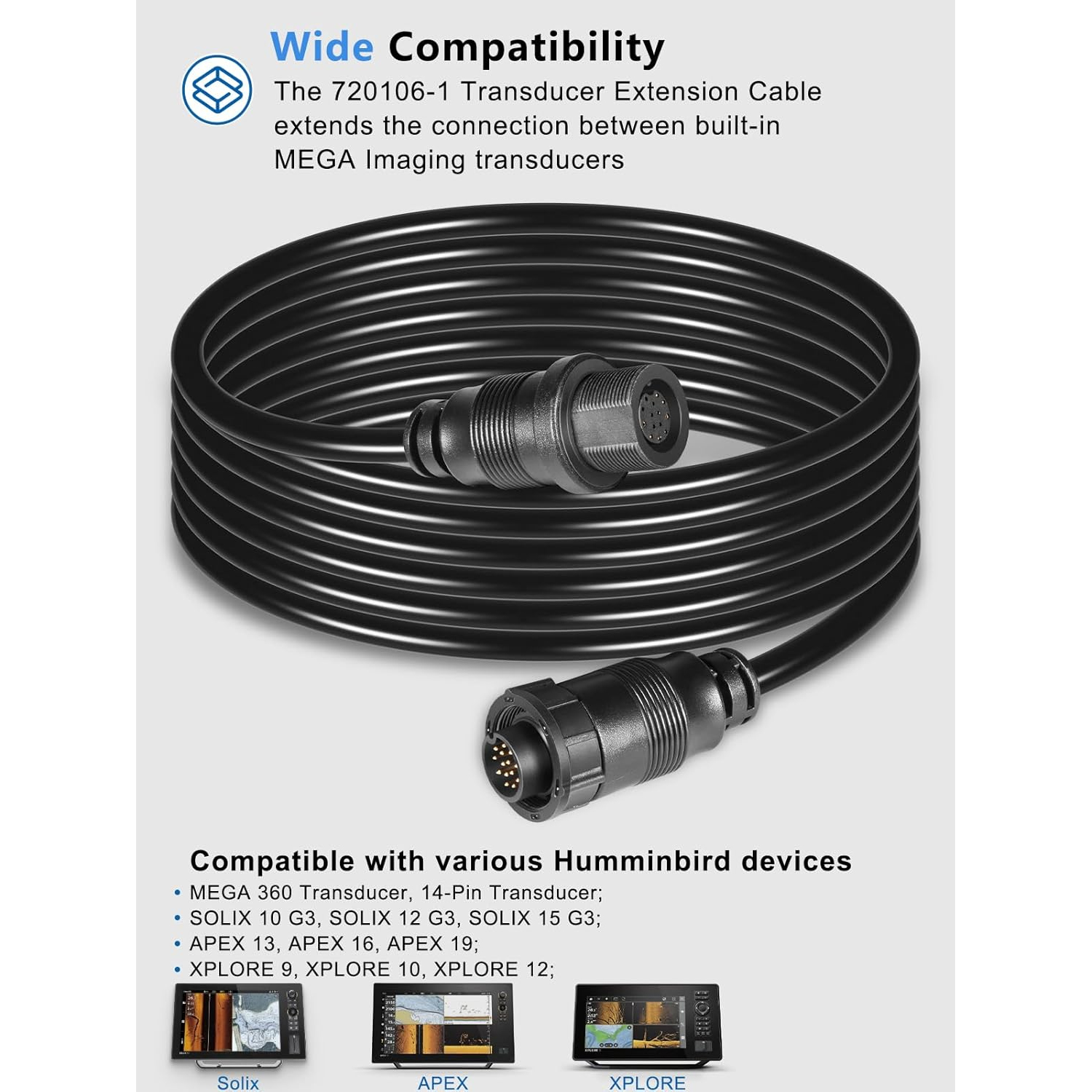 Transducer Extension Cable 10F - огляд і ціна Fish Finder Cable