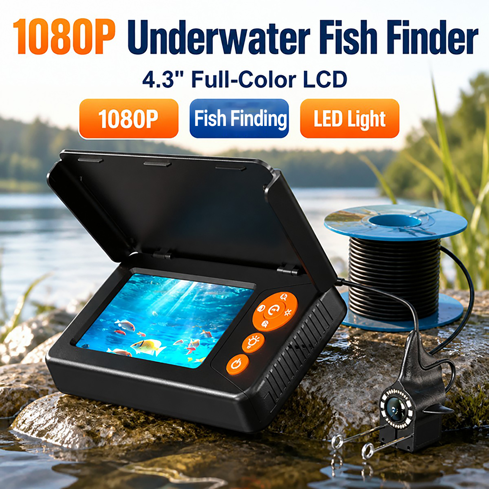 Fish Finder Underwater Camera  - огляд і ціна Fishing Depth Finder