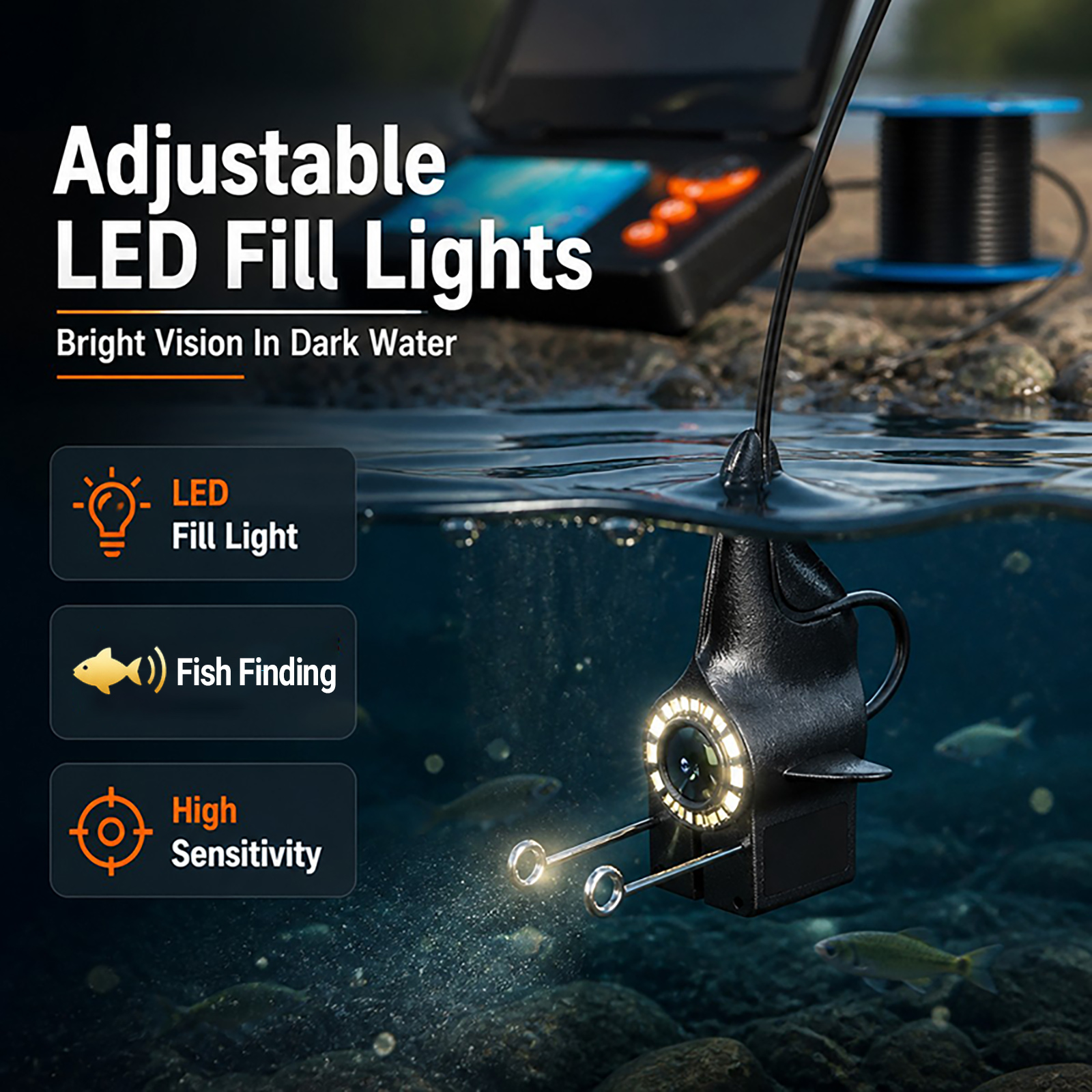 Fish Finder Underwater Camera  - огляд і ціна Fishing Depth Finder