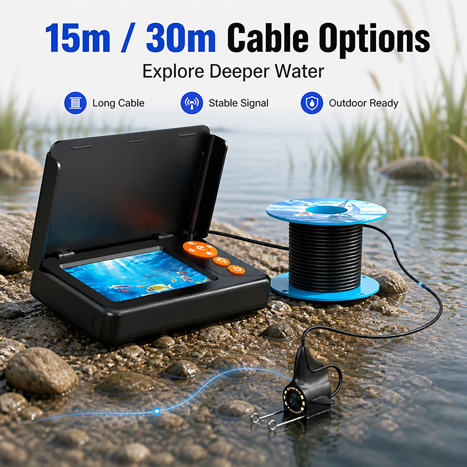 1080P HD Underwater Camera Fis - огляд і ціна Fishing Depth Finder