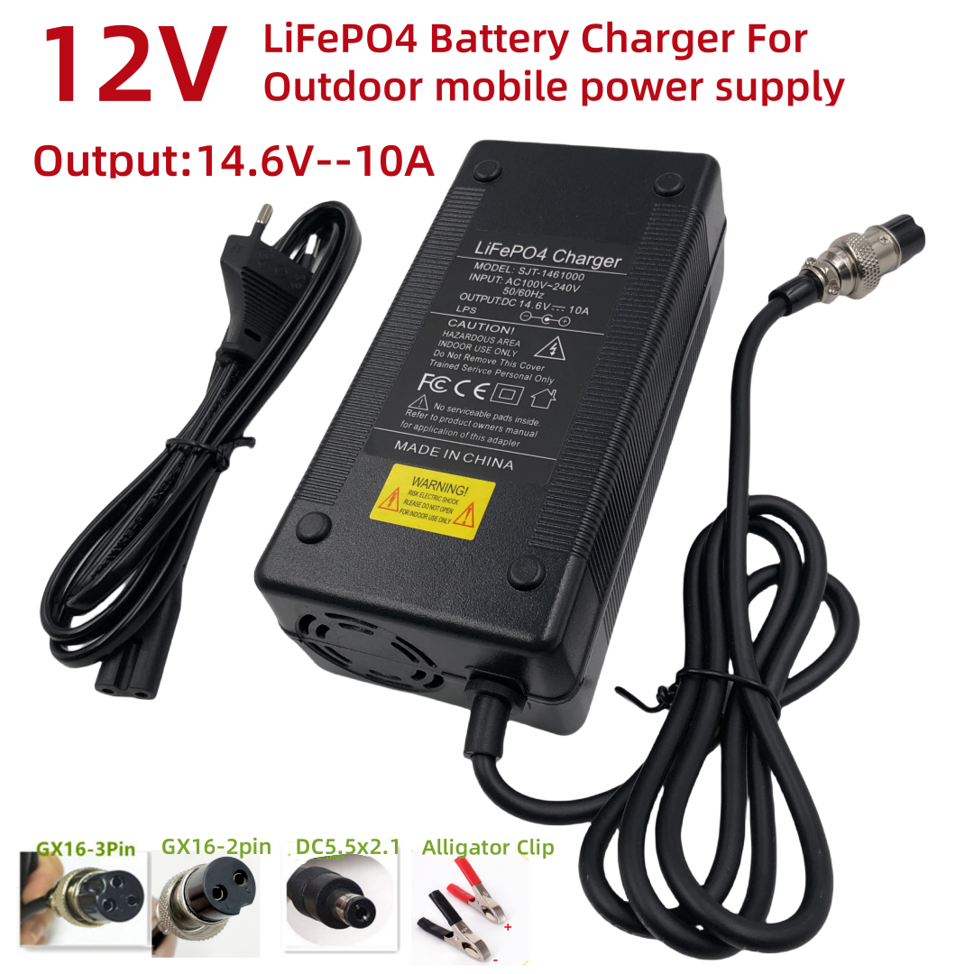 14.6V10A Charger for 12V LiFeP - огляд і ціна Fish Finder Charger